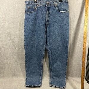 Vintage Levi’s 550 Jeans 38X32 Made in USA Relaxed Fit Light Wash 1991